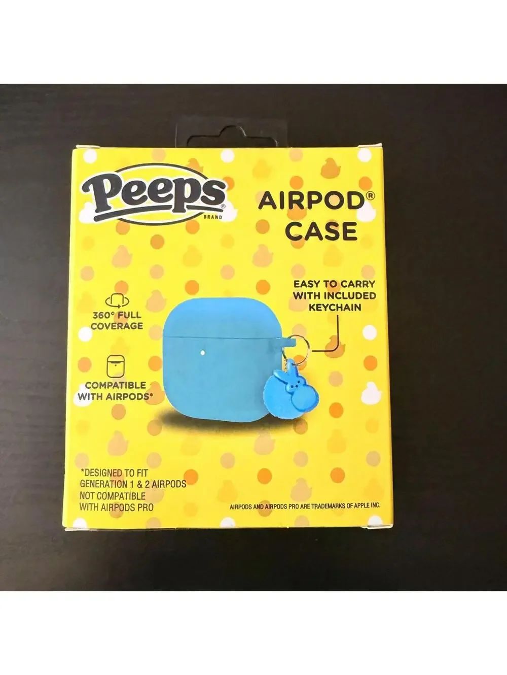 NIB Peeps Blue Silicone Airpod case‎ Apple Gen 1 & 2 Easter Basket Stuffer